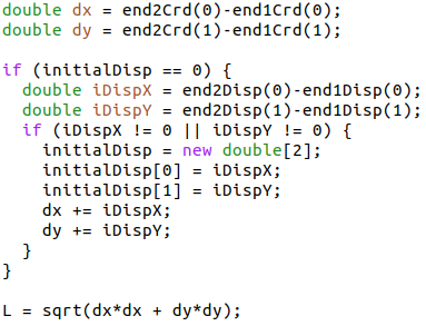 Truss element source code