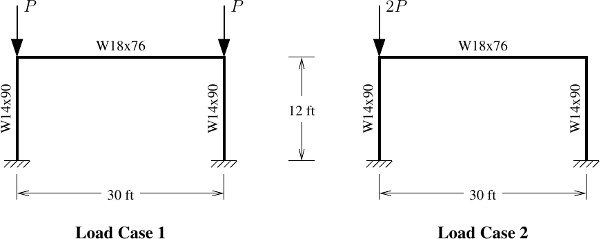 Steel frame example