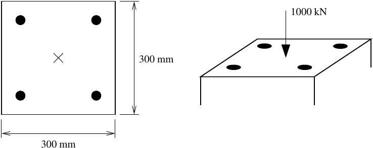 RC section with sustained load