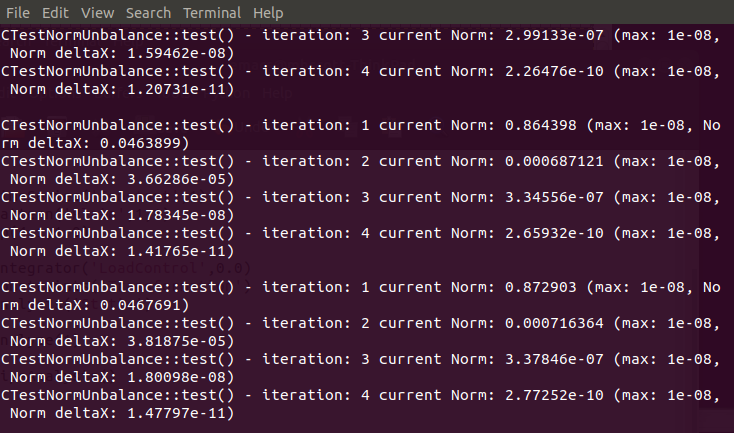 Modal damping example with BandSPD solver